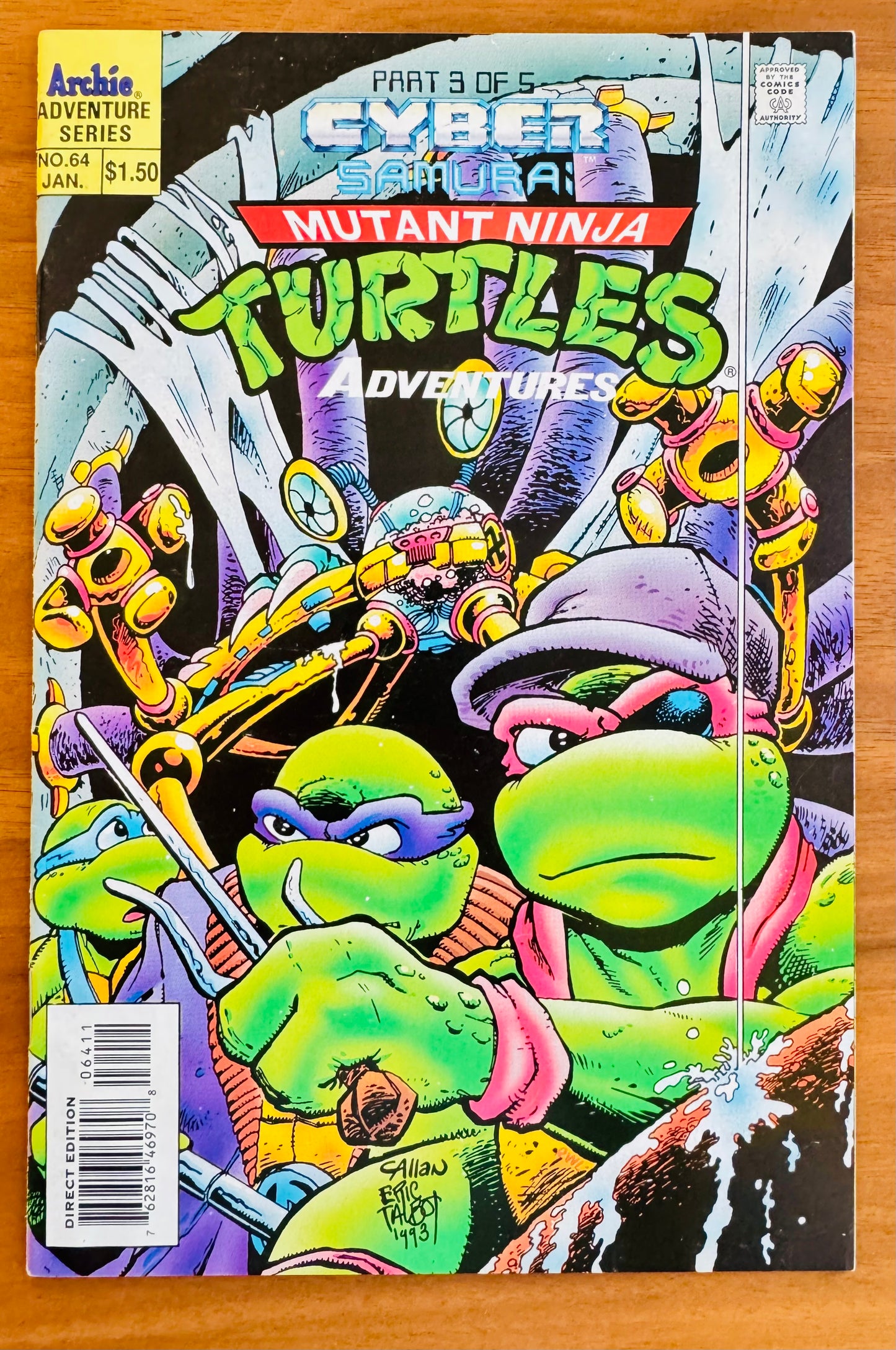 Teenage Mutant Ninja Turtles Adventures #64 VF 8.0