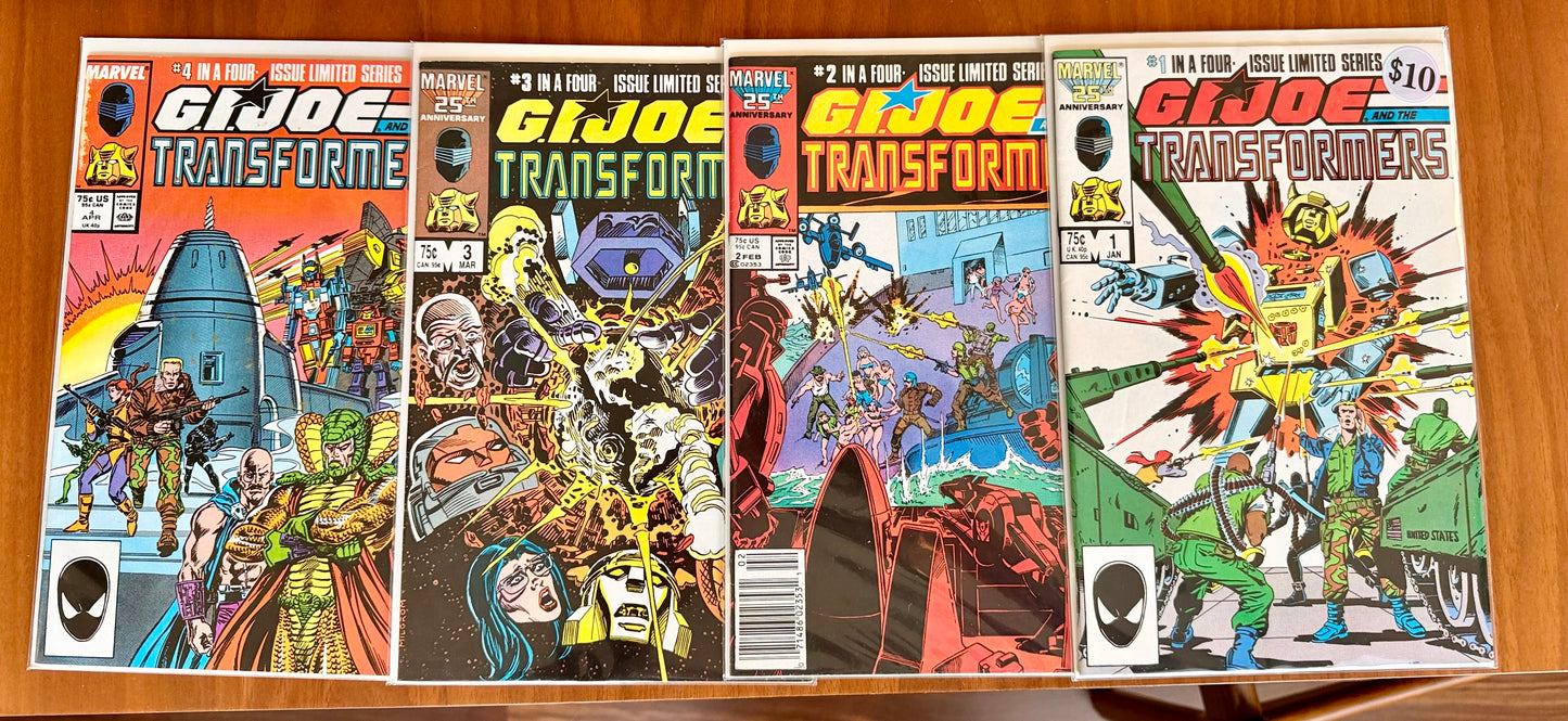 G.I. Joe vs Transformers #1 - 4  F/VF