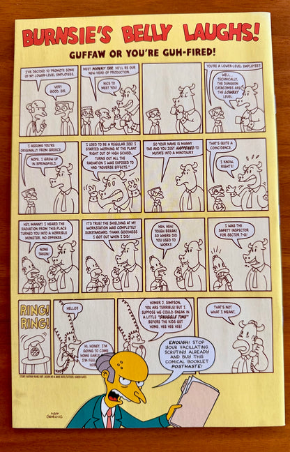 Malevolent Mr. Burns #1  NM 9.4