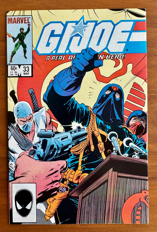 GI Joe, A Real American Hero #33  NM 9.4