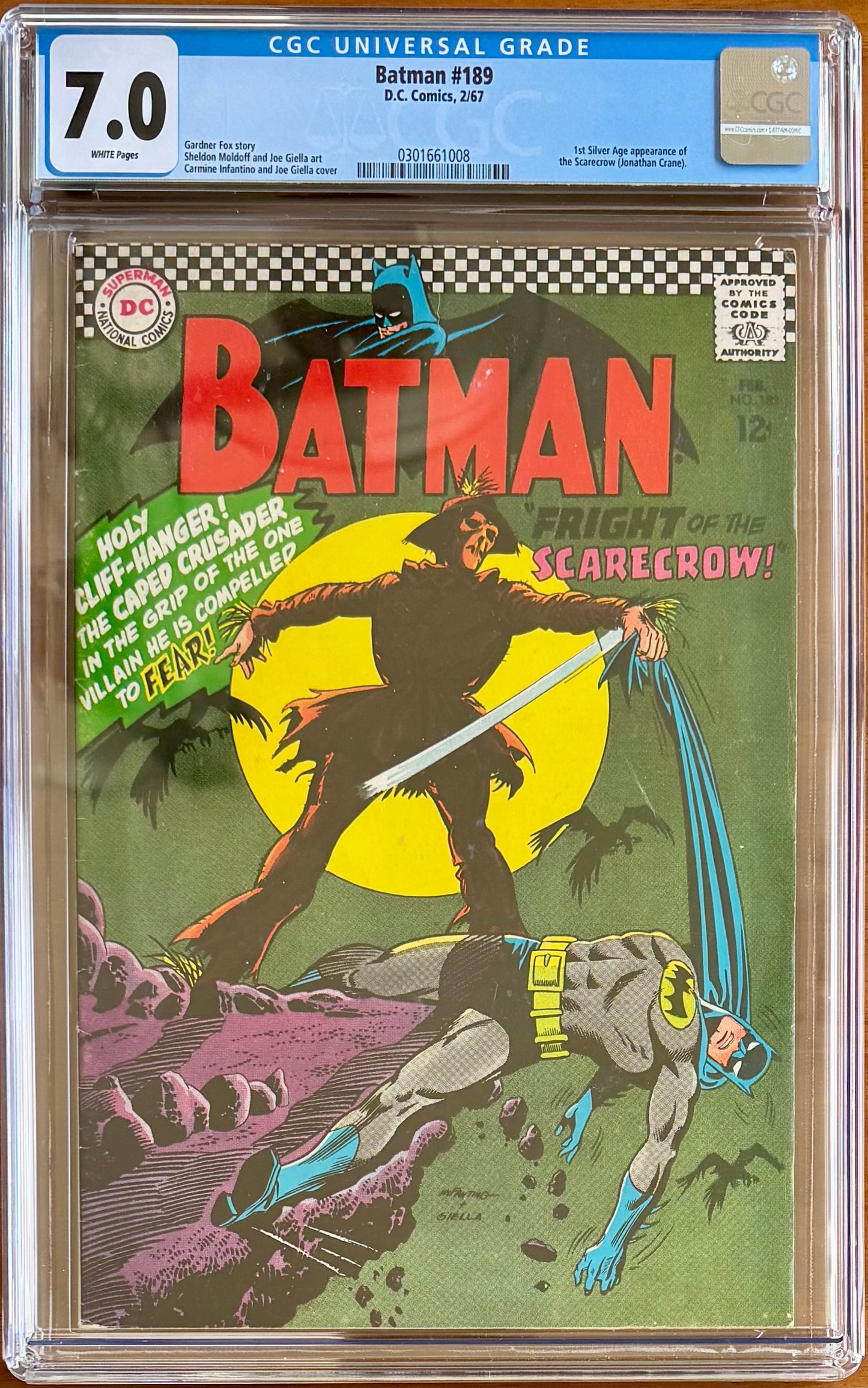 Batman #189 CGC 7.0