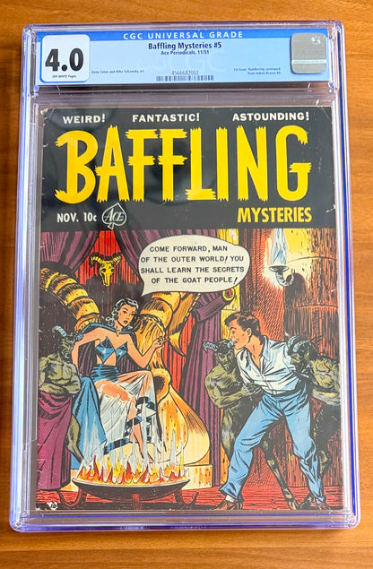 Baffling Mysteries #5  CGC 4.0