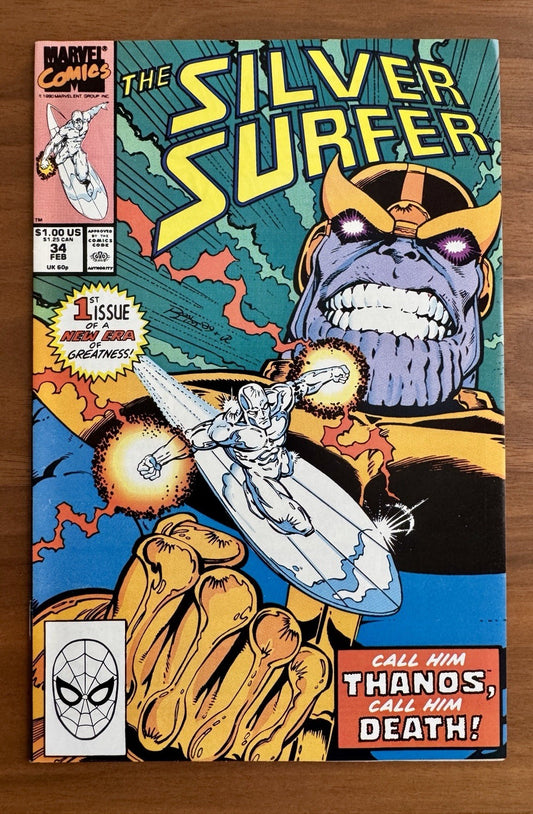 Silver Surfer #34 -  Resurrection of Thanos NM 9.4