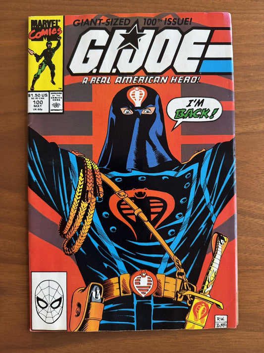 G.I. Joe A Real American Hero #100 Giant Sized VF+