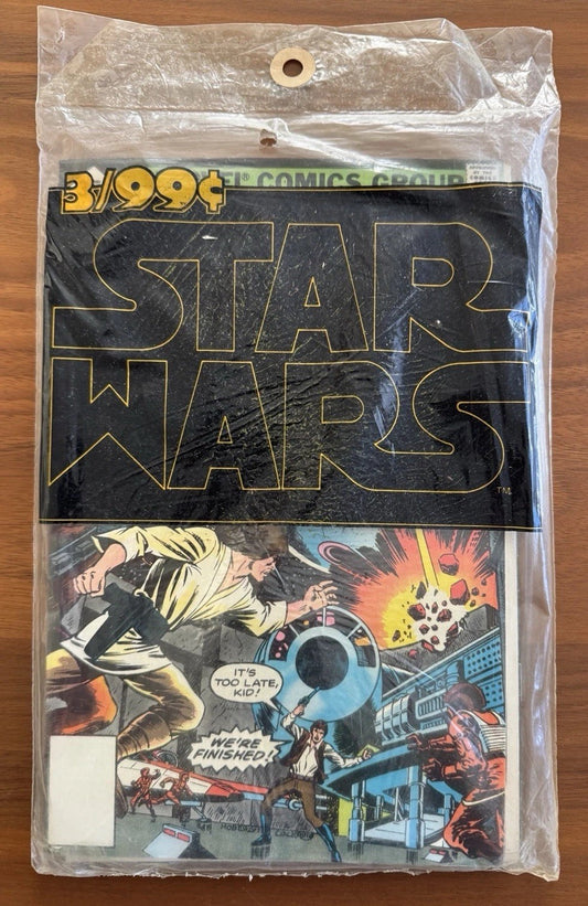 Star Wars Whitman variants #4, 5, 6. Sealed in poly bag.  VF