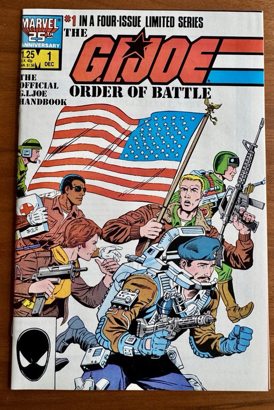 G.I. Joe Order of Battle #1 (Marvel Comics 1986) NM 9.4