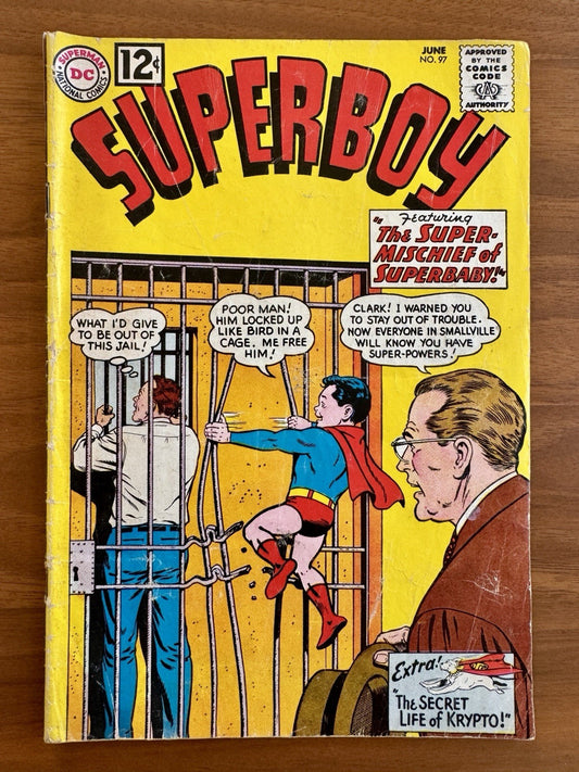 Superboy #97 Super-Mischief of Superbaby - VG 4.0