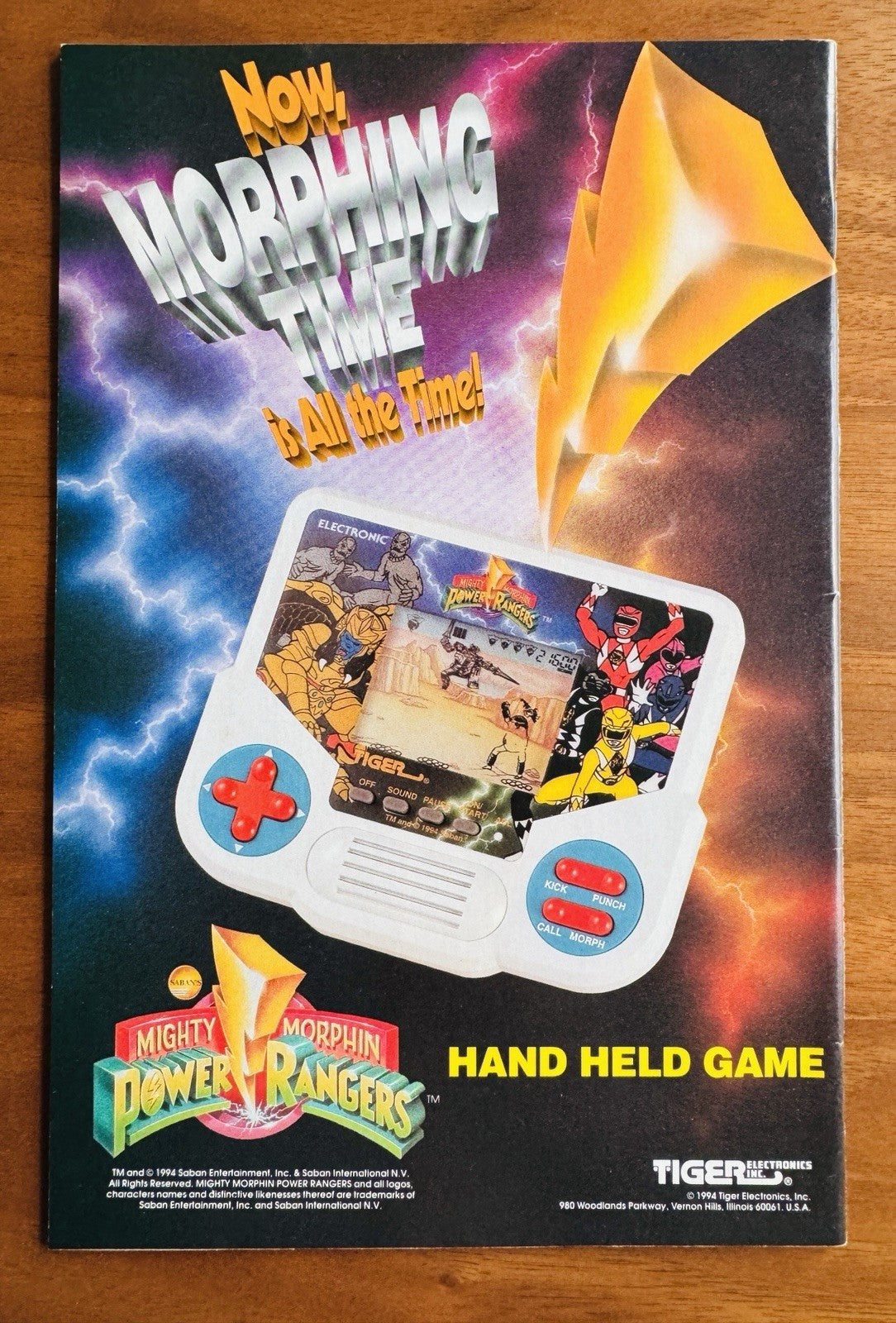 Mighty Morphin Power Rangers # 1 White Ranger Card Attached VFNM