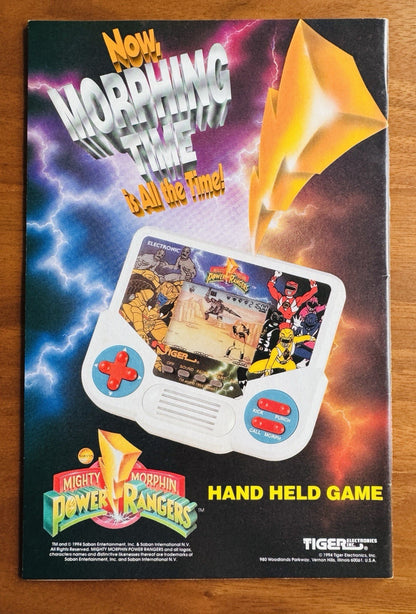 Mighty Morphin Power Rangers # 1 White Ranger Card Attached VFNM