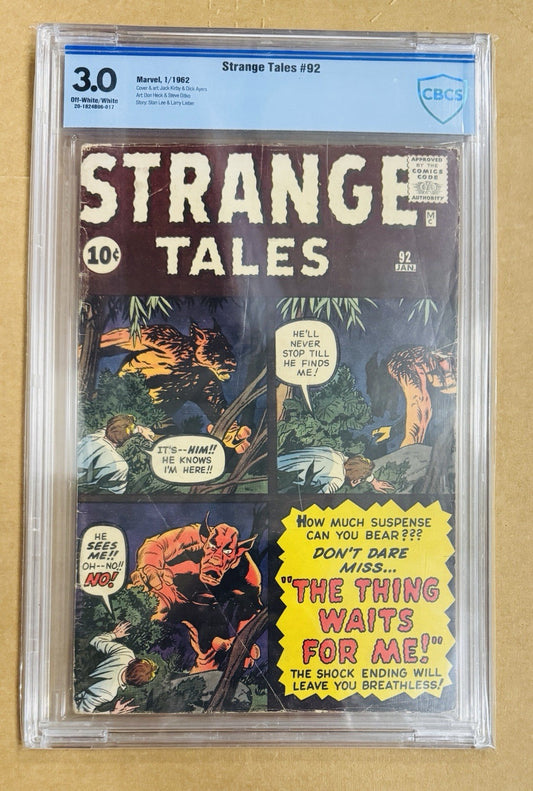 Strange Tales #92 CBCS 3.0
