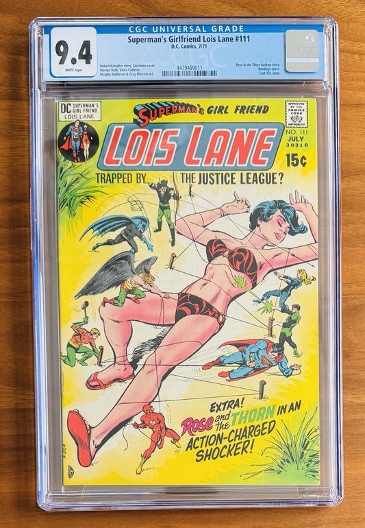 Superman's Girlfriend Lois Lane #111 CGC 9.4 Bondage cover