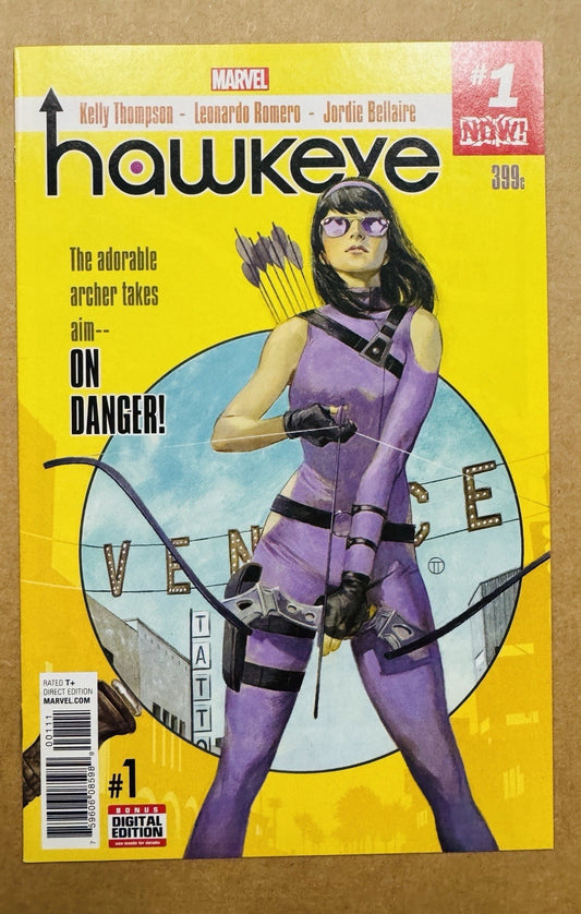 Hawkeye  #1 2016 - 1st Kate Bishop Solo NM 9.4