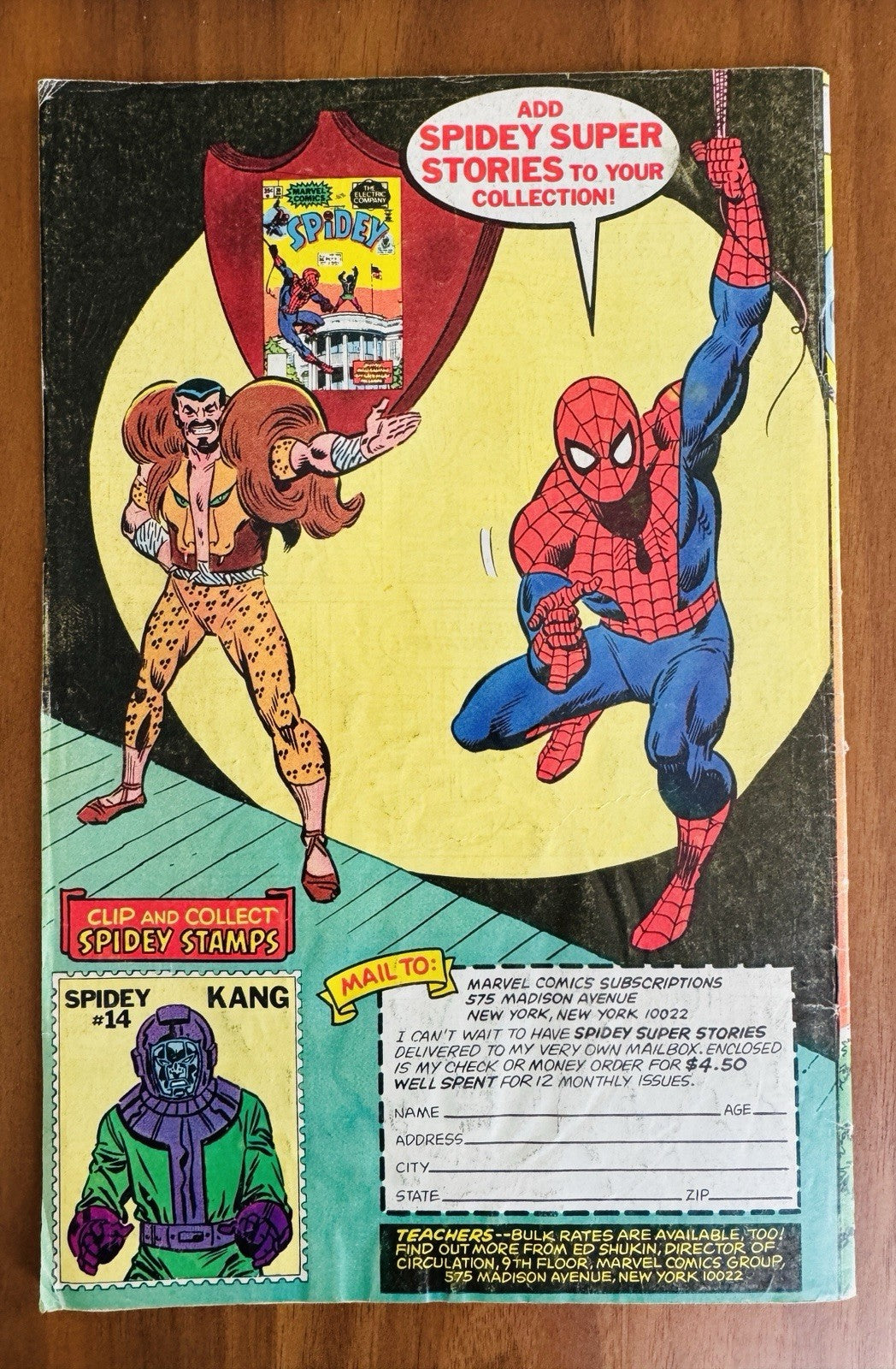 Spidey Super Stories #30   VG+ 4.5
