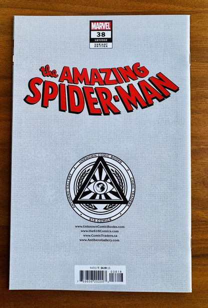 Amazing Spider-Man Issue #38 NM+ Derrick Chew Unknown Comics Variant 2024