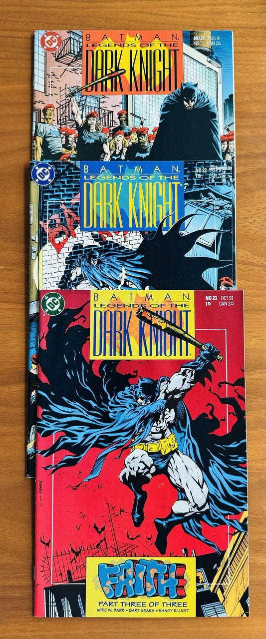 Batman Legends of the Dark Knight 21 - 23 (3 Part Story) NM 1st App