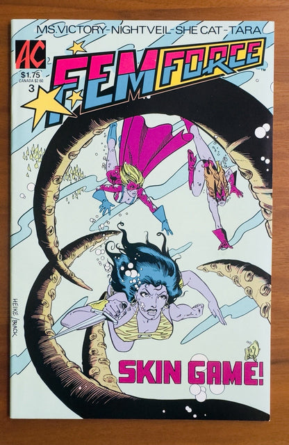 Femforce Lot of 8 Issues GGA VF (1985 AC Comics)