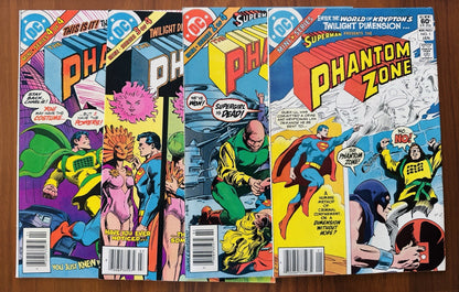 Superman Phantom Zone #1,2,3,4  Complete DC Comic Story Set) VF/NM Newstand