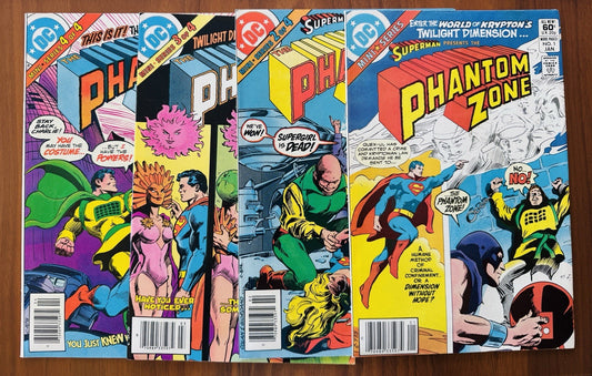 Superman Phantom Zone #1,2,3,4  Complete DC Comic Story Set) VF/NM Newstand