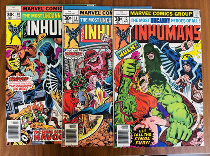 Inhumans 1 - 12 (1975) Key Issues 7.5 - 9.0 VF George Perez Complete Series