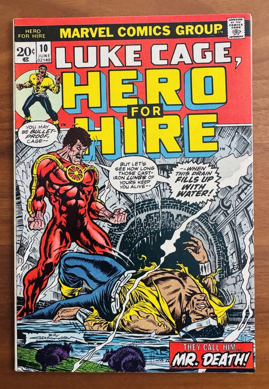 Luke Cage Hero for Hire #10 VF 8.0  1st App Mr. Death
