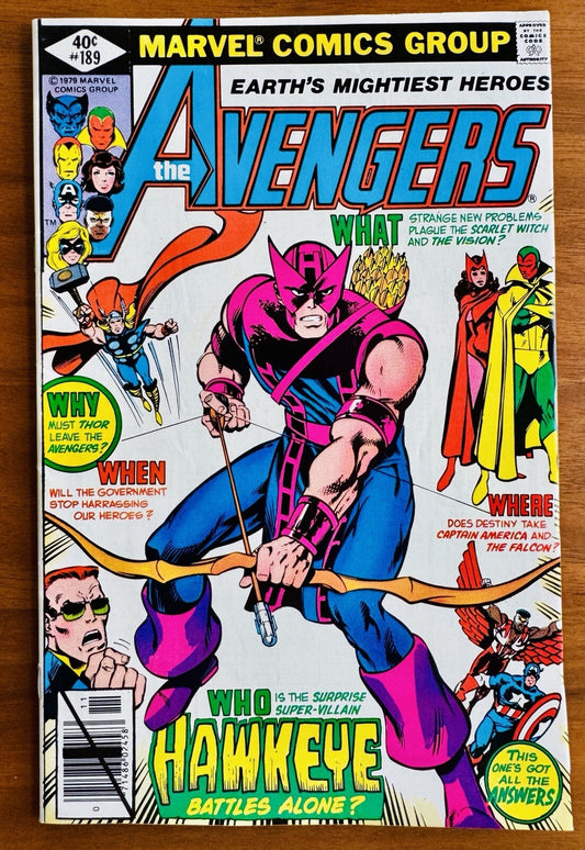 Avengers #189  -  VF/NM