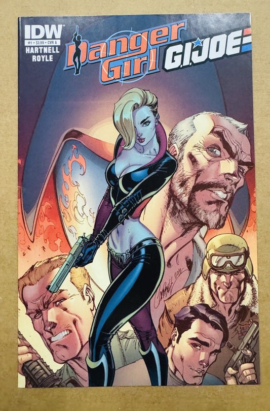 Danger Girl /GI Joe #1A & 1B  J. Scott Campbell IDW VF