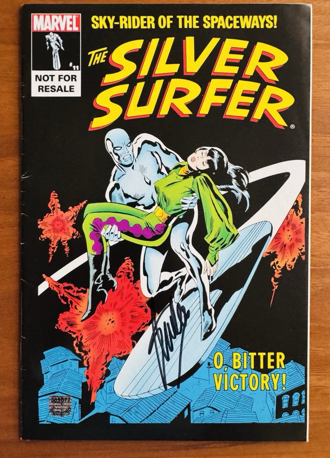 Marvel Legends Reprint - Silver Surfer #11 Marvel Comics Signed By Stan Lee