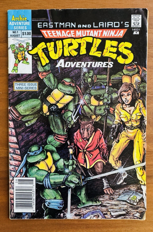Teenage Mutant Ninja Turtles Adventures #1 (1988 Archie) Fine- 5.5