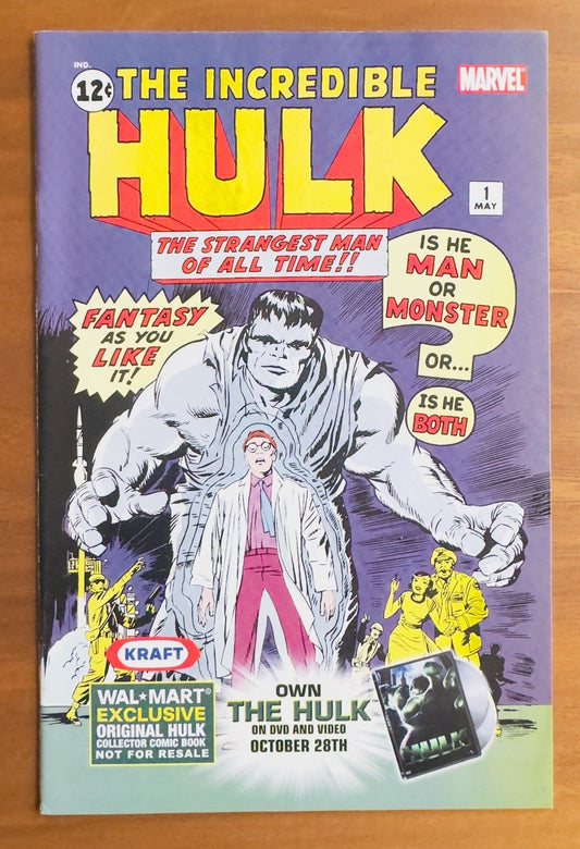 Incredible Hulk 1 Wal Mart Exclusive Kraft Promo Marvel Comics VFNM