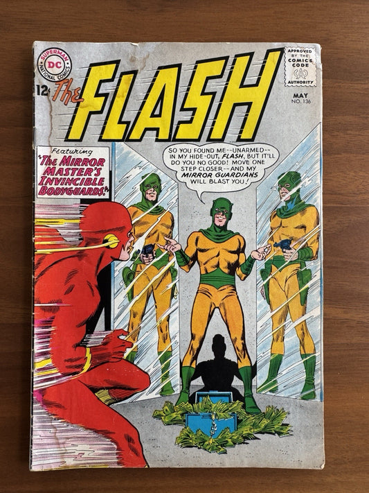 Flash #136 VG- (1st Rod Pagin)