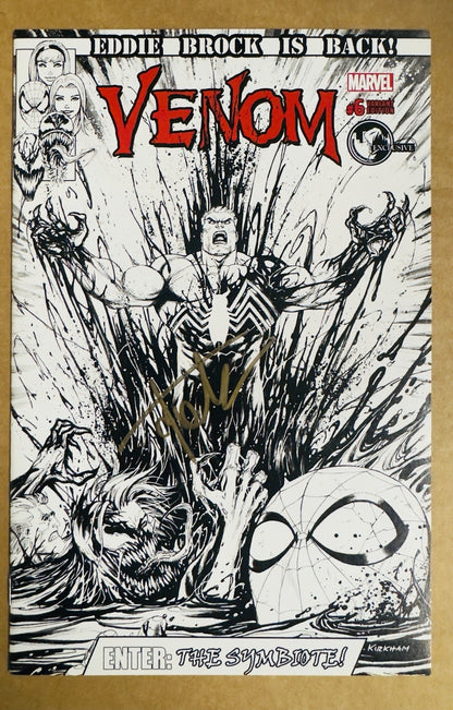 Venom #6 NM 9.4 Tyler Kirkham  Unknown Comics Sketch Variant Signed w/COA