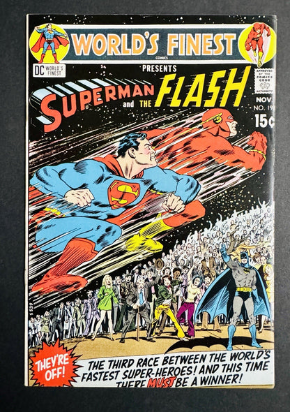 World’s  Finest Comics #198 VF+ 3rd Superman vs. Flash
