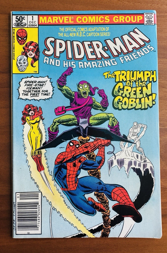 Spider-Man &  His Amazing Friends #1 - 1st Firestar Newsstand VF 8.0