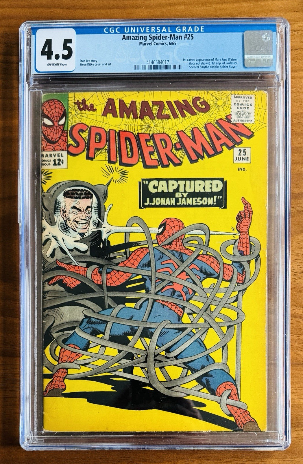 Amazing Spider-Man #25  CGC 4.5 Pages 1st Mary Jane appearance