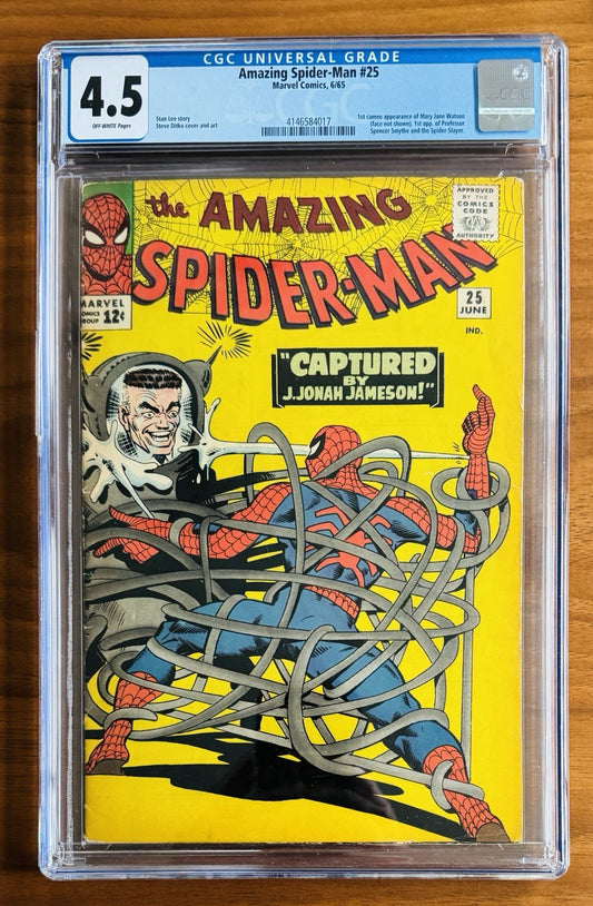 Amazing Spider-Man #25  CGC 4.5 Pages 1st Mary Jane appearance