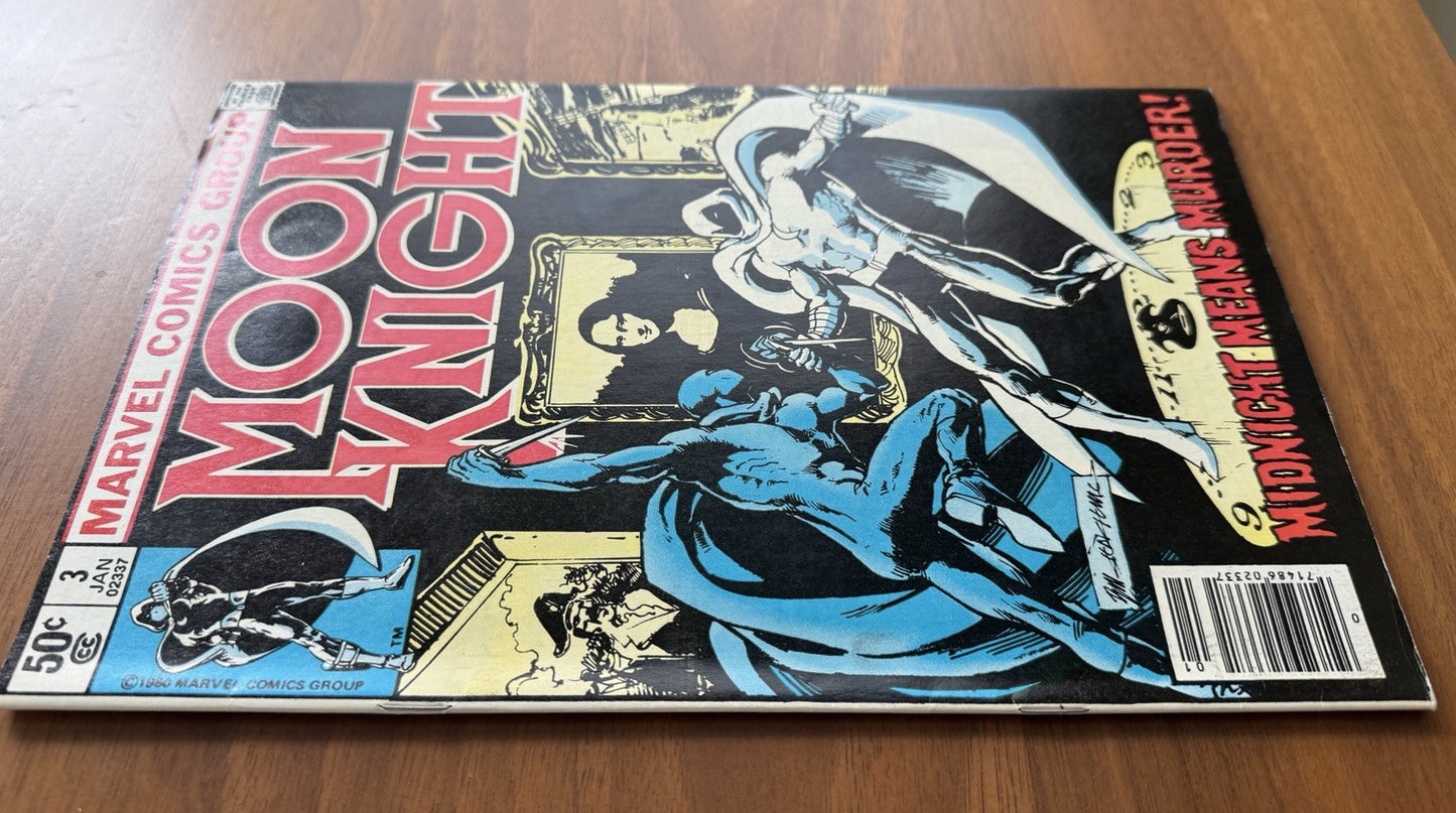 Moon Knight #3 - 1st Appearance of Midnight Man Newsstand VF-