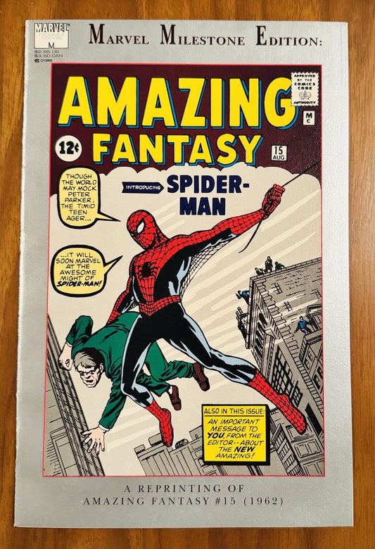 Marvel Milestones Edition Amazing Fantasy #15 Spider-Man Facsimile
