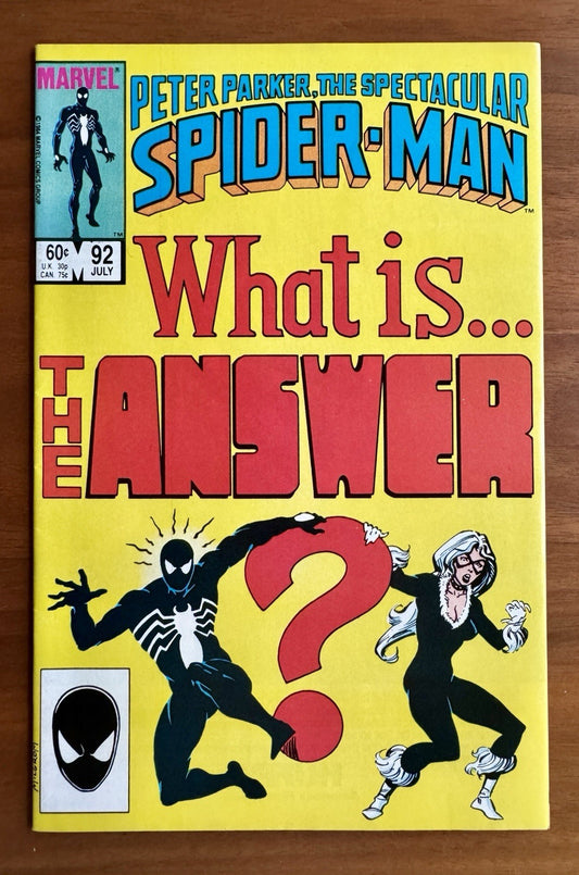 Spectacular Spider-Man #92 VF/NM 1st Appearance of Answer