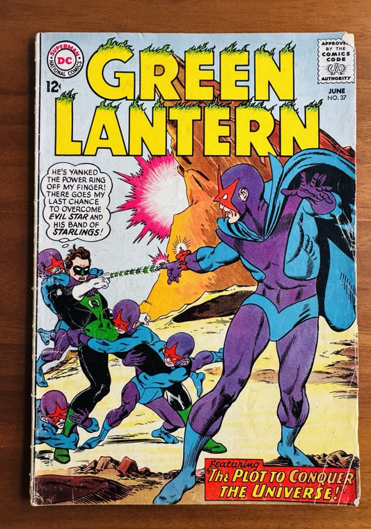 Green Lantern #37 1st Appearance Of Evil Star 5.5 Fine-