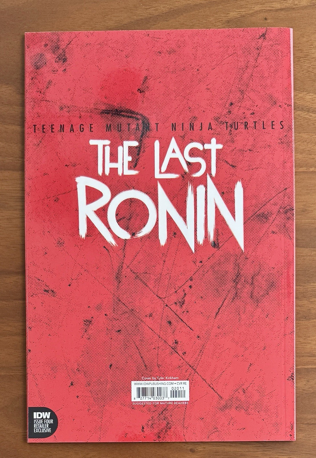 TMNT The Last Ronin #4 Tyler Kirkham Virgin Cover IDW NM+