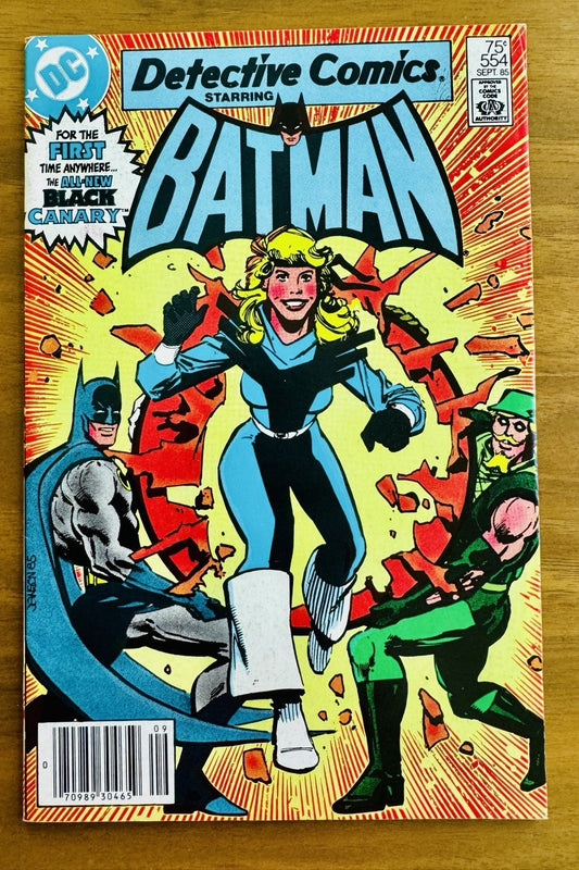 Detective Comics #554 1st New Costume Black Canary  Newsstand VF