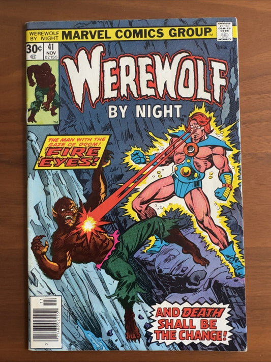 Werewolf By Night #41 - 1st App of Fire Eyes -  Fine 6.0