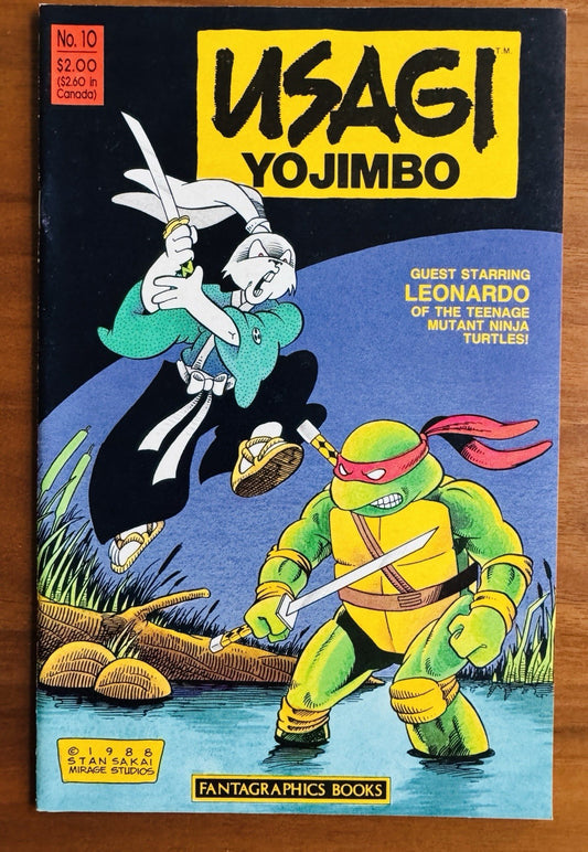 Usagi Yojimbo #10 Stan Sakai Teenage Mutant Ninja Turtles TMNT Leonardo VF+