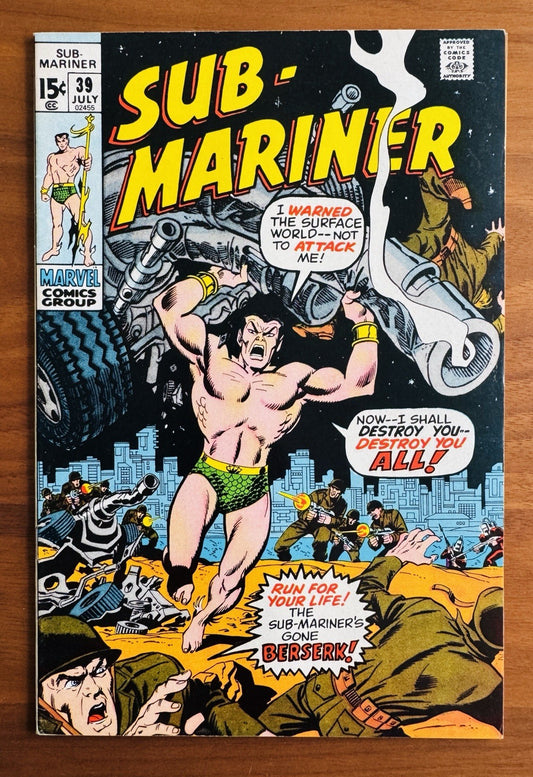 Sub-Mariner # 39  8.5 VF+