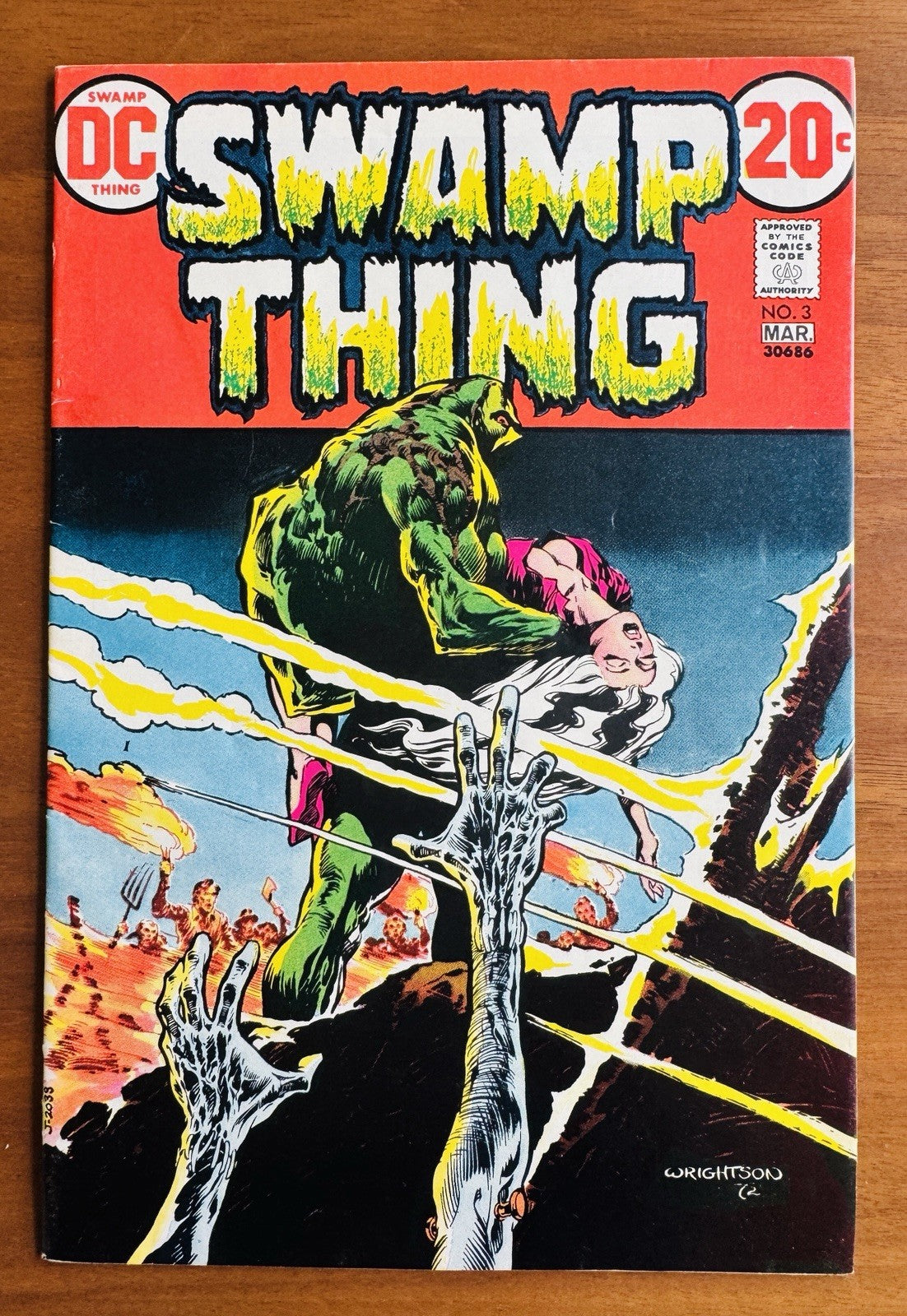 Swamp Thing #3 - 1st Abby Arcane & Patchwork Man - Berni Wrightson F/VF (1973)