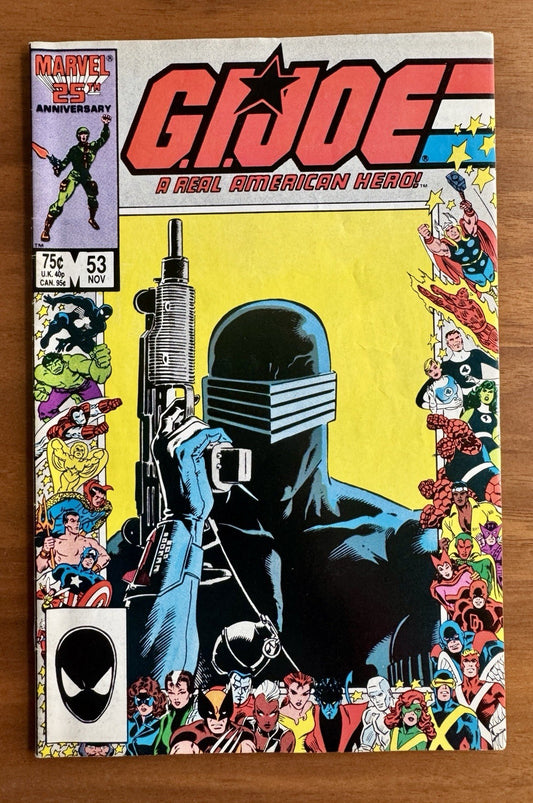 G.I. Joe A Real American Hero # 53 Marvel 25th Anniversary cover VF-