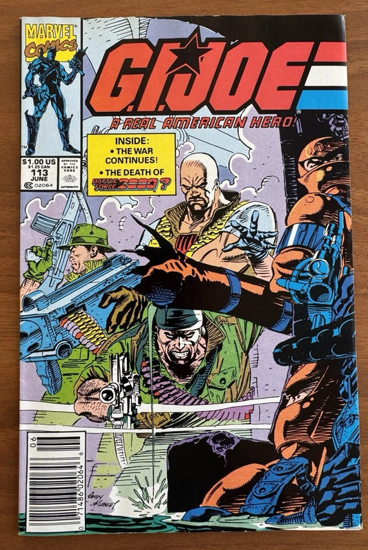 G.I. JOE : A REAL AMERICAN HERO #107  Newsstand F 6.0