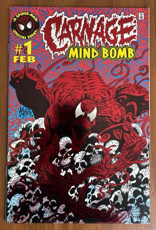 Carnage Mind Bomb #1 NM- 9.2  1st Carnage Solo Title