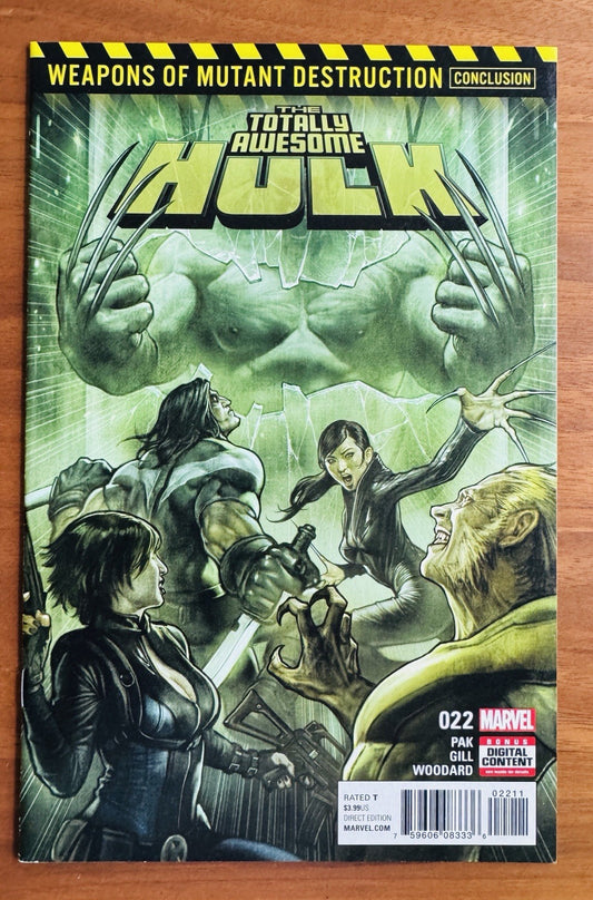 Totally Awesome Hulk #22 -  1st App Weapon H Marvel NM 9.4 1st Print