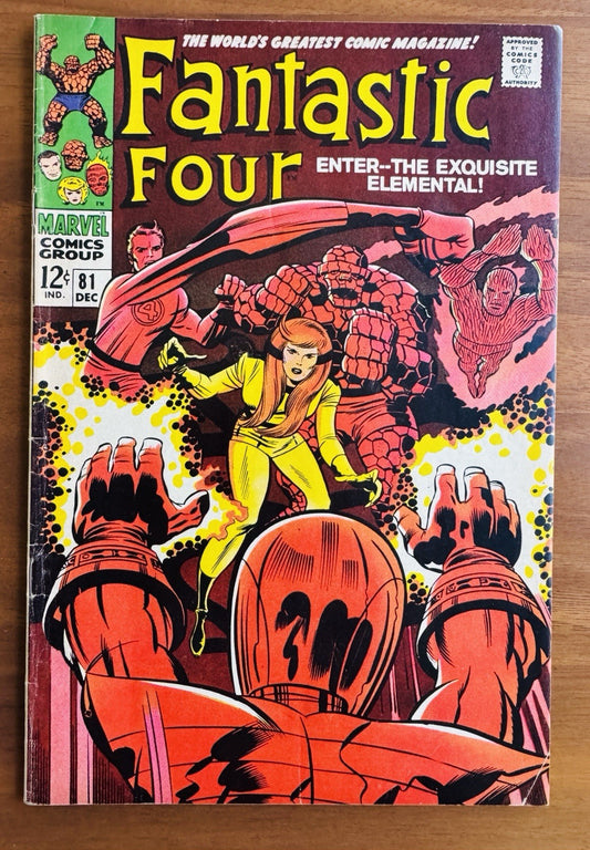 Fantastic Four #81 - Crystal Joins the Fantastic Four -  Fine 6.0